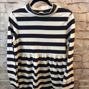 Free People Babydoll Shirt striped Large navy